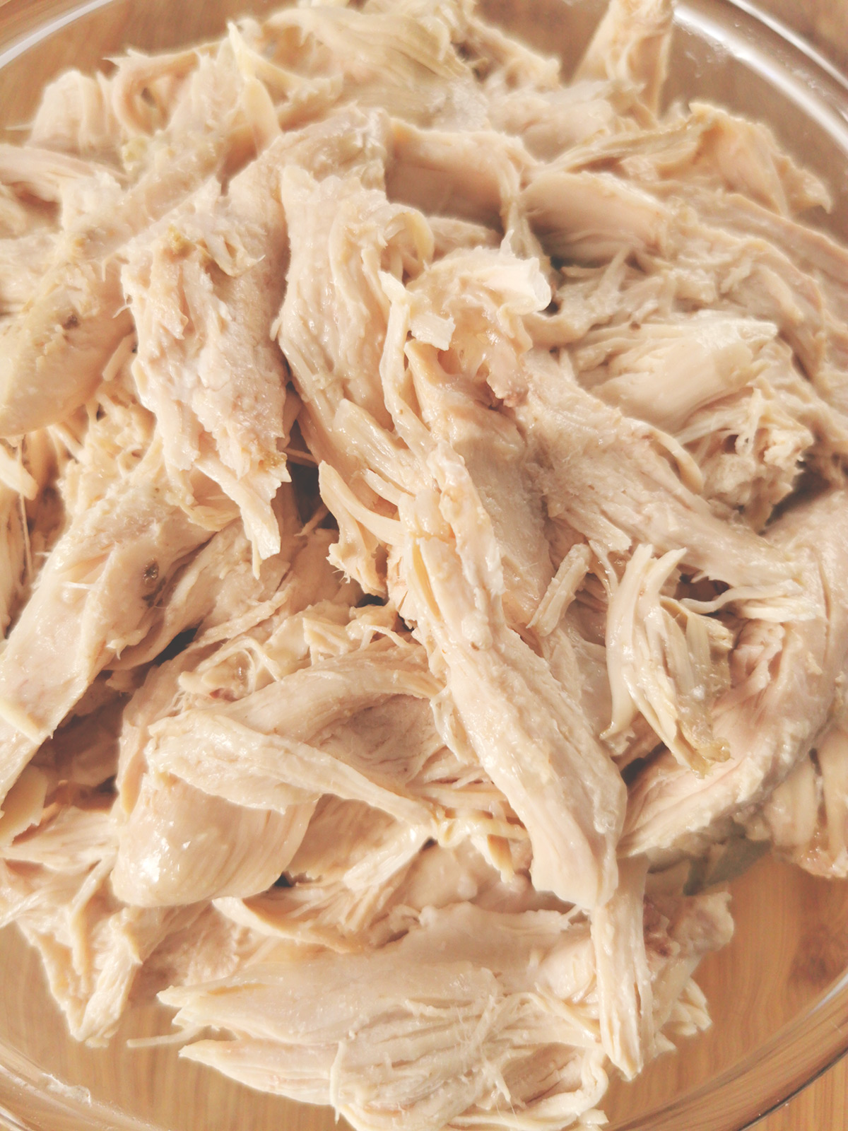 Poulet effiloché